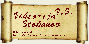 Viktorija Stokanov vizit kartica